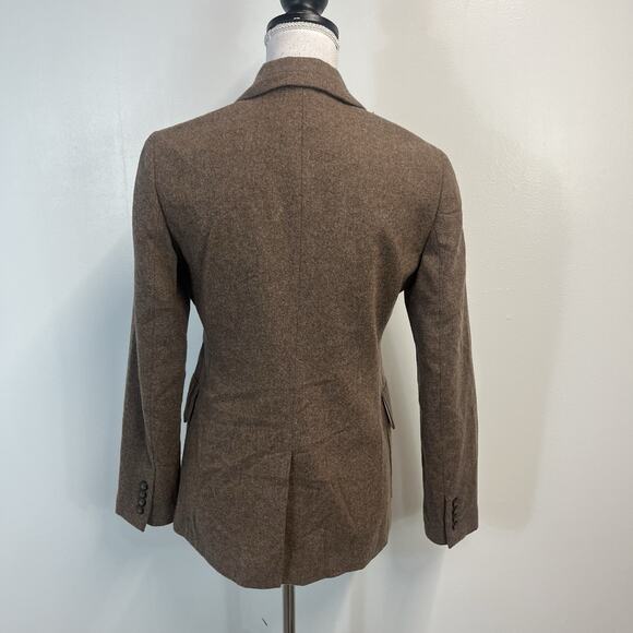 GAP Brown Wool Blazer Sz 6 Wool Jacket Professional Career Casual w/ Pockets - Picture 7 of 8